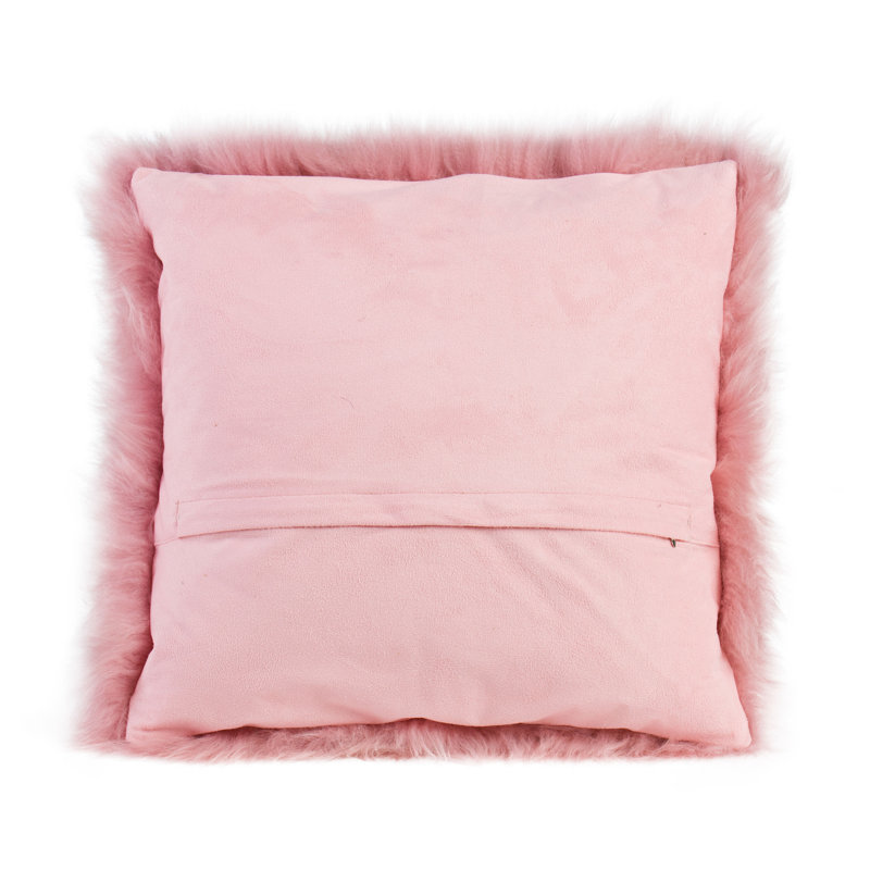Square Throw Pillow Cover, Antique pink