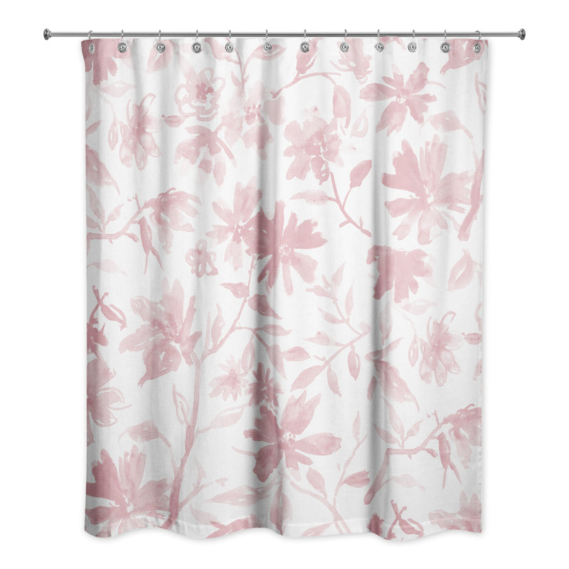 Rideau de douche Roneil, Rose