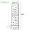 Paquet de 4 treillis de jardin en métal 71 po x 19,7 po antirouille pour plantes grimpantes