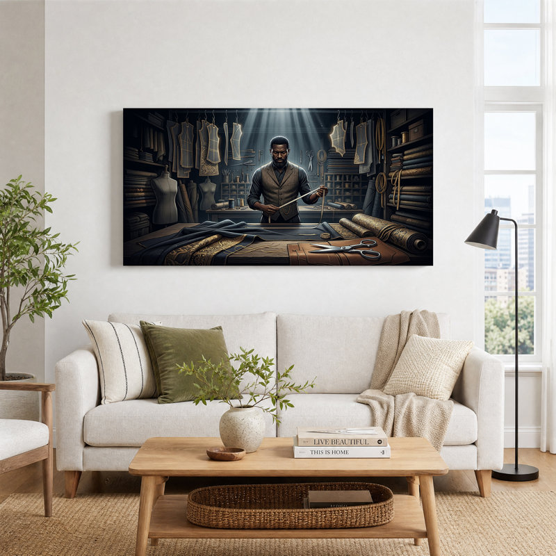 Toile sur mesure atelier sur mesure, 46“W x 24”H