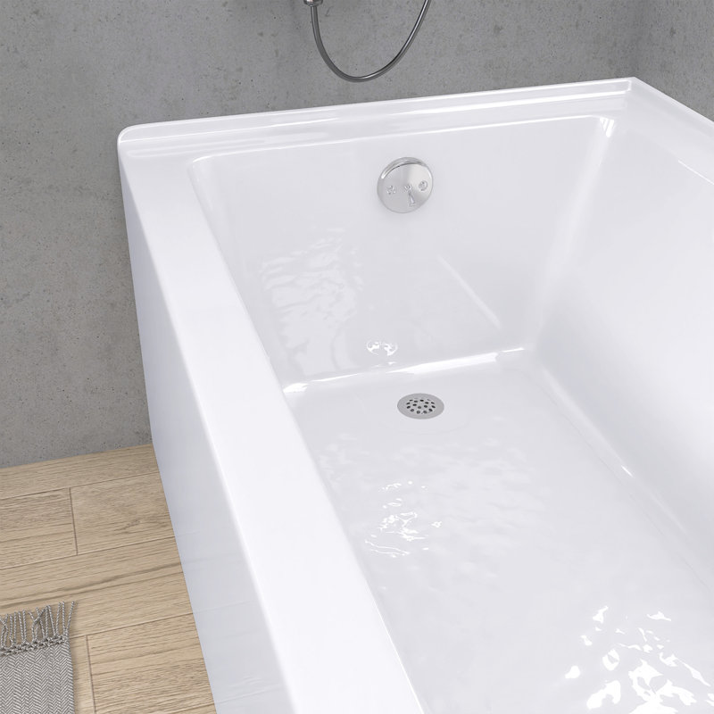 60'' x 30'' Soaking Acrylic Bathtub, Left