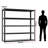 48'' W Steel Height -Adjustable Shelving Unit-364580046