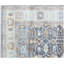 Hand Knotted Grey Light Blue Oushak Wool Rug – Geometric Tribal Design-960462304