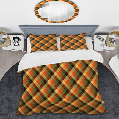 Ensemble de housse de couette en microfibre jaune / vert 3 pièces