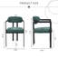 Ensemble de 2 chaises de salle à manger modernes, rembourrées de style Mid-Century avec pieds en métal, confort et style-28384816