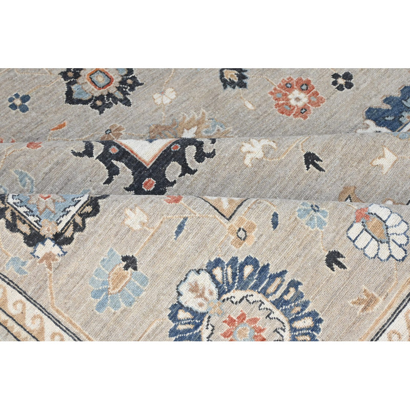 Oushak Collection, Transitional One-of-a-Kind Rectangle 8'2" X 9'11" Hand Knotted Area Rug