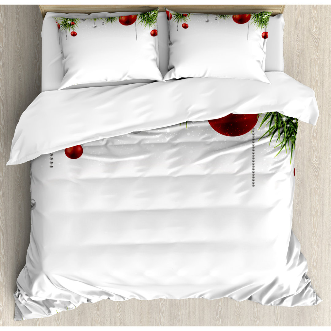 Christmas Modern & Contemporary Duvet Cover Set Ambesonne 