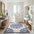 Beige et bleu marine