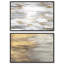 «Neutral Luxe Abstracts», ensemble de 2 reproductions d'art sur toile par Art Remedy, cadre noir, 54 x 36-1349345998-1349346002