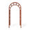 39'' W x 23'' D Polyvinyl Chloride (PVC) Arbor in Brown