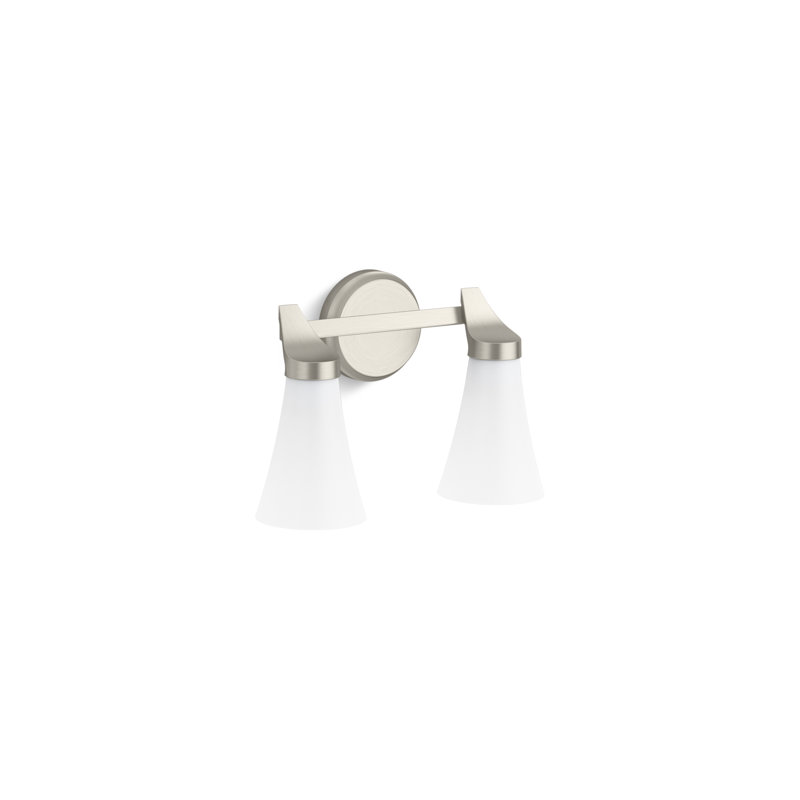 Simplice Two-Light Sconce, Brushed Nickel