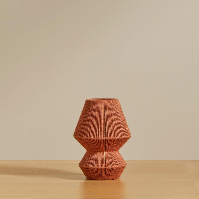 Aksoyn Iron Novelty Lamp, Burnt Orange, 21cm H x 15.5cm W x 15.5cm D