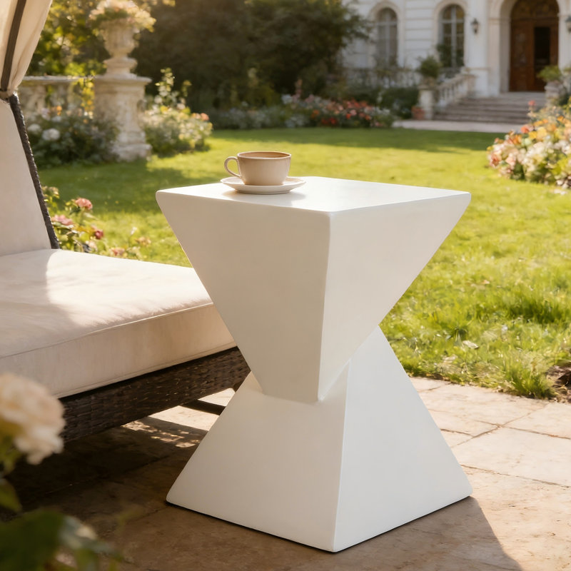 Table d'appoint All Weather MGO X Design, Blanc