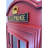 Red Old English Telephone Booth  Pool Cue Rack By RAM Game Room