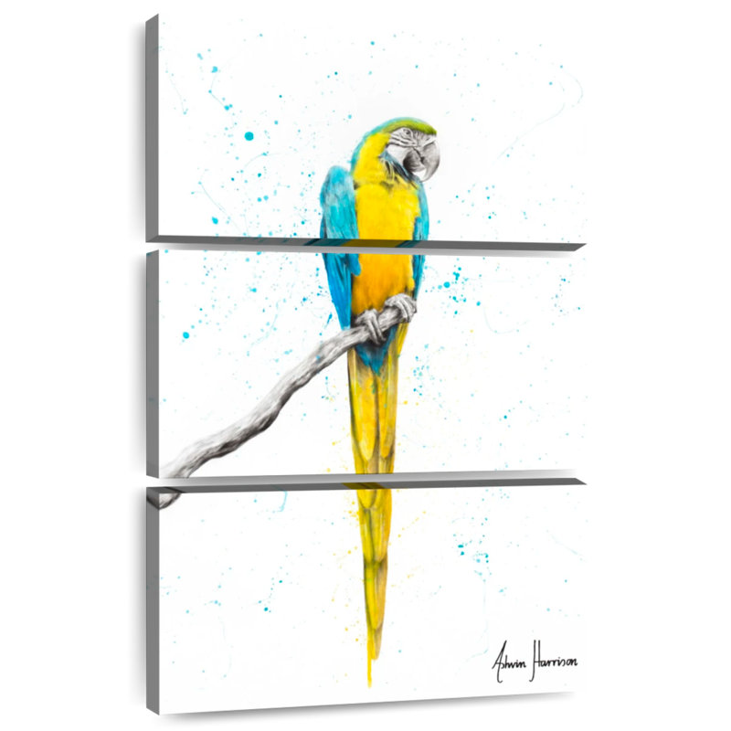 Brampt Mischievous Macaw, 32" H x 20" W