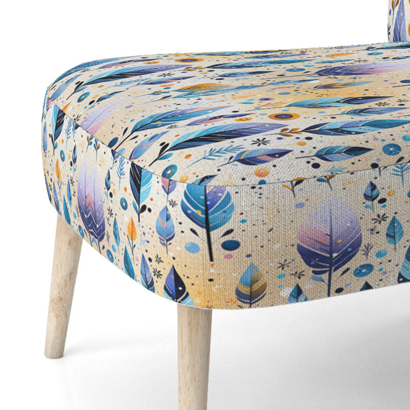 Tribal Dreamscape Boho - Chaise d'appoint rembourrée bohémienne et éclectique