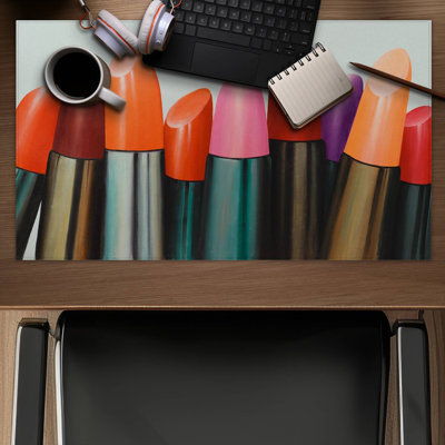 Lipstick collection - 14.00"x24.25" Desk mat
