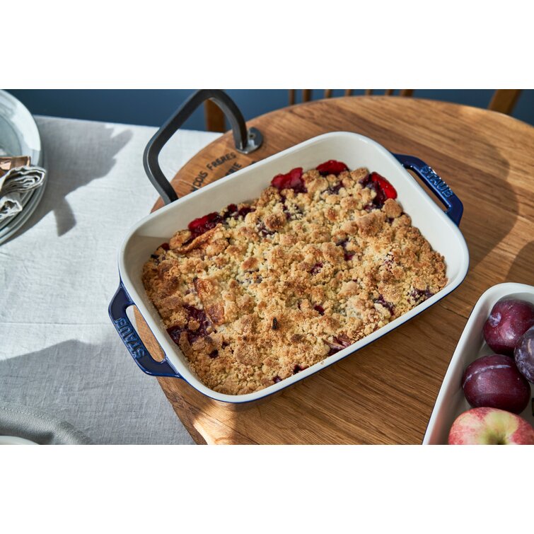 Staub Ceramic Rectangular Baking Dish 7.5 x 6 in Cherry