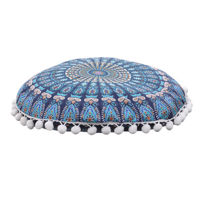 Caiman Blue Bolster Cushion Cover