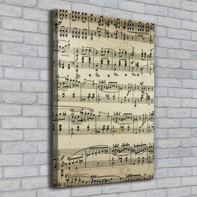 Sheet Music - Wrapped Canvas Print