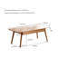 Table basse centrale 100% bois massif
