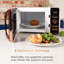 Tower Digital Microwave with 60-Minute Timer and 8 Autocook Settings, 20L, 800W-24494736