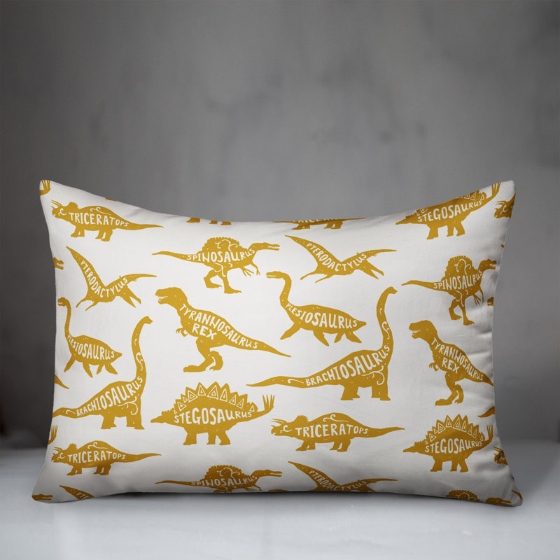 Housse de coussin rectangulaire/insert, Jaune