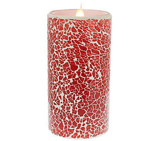 Unscented Flameless Candle, 8" H x 3" W x 3" D