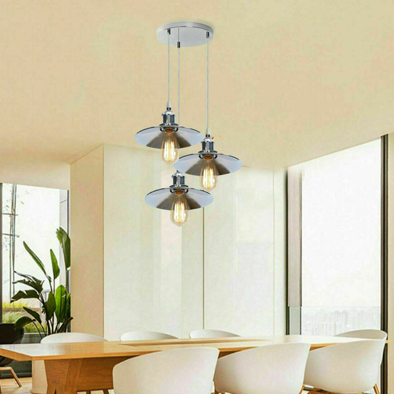 Rigdon 3 - Light Chrome Cluster Pendant