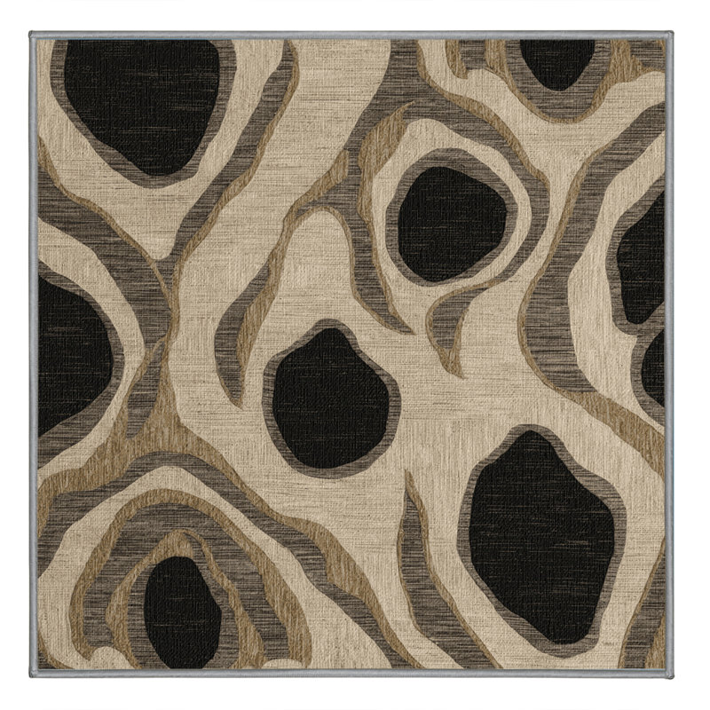  Tapis hawaïen lavable, Carré 3 pi