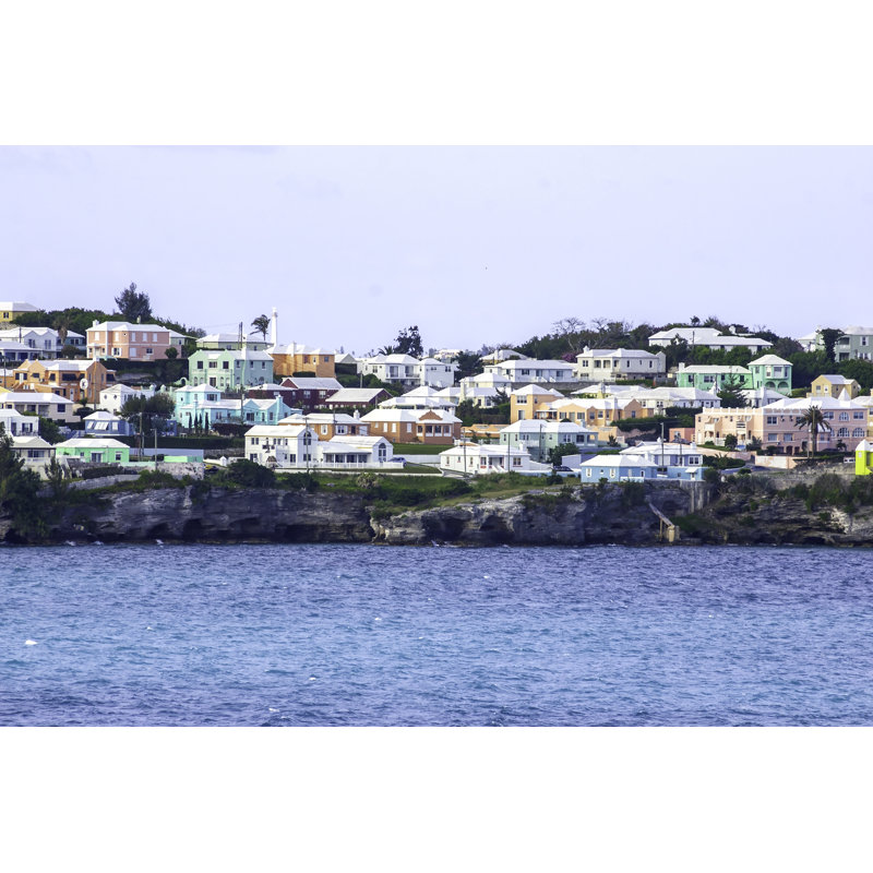Arriving At The Island Of Bermuda by VisionsbyAtlee - No Frame Print on Canvas, 61cm H x 91cm W