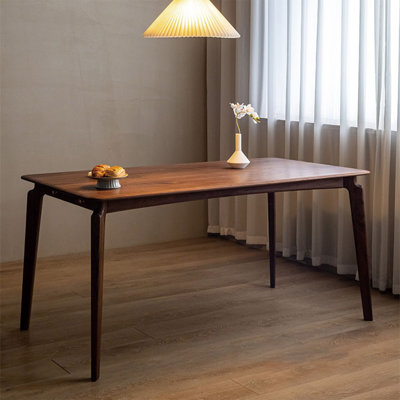 Solid wood dining table with different styles