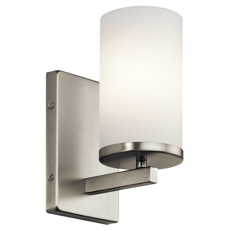 Armed Sconce, Brushed Nickel