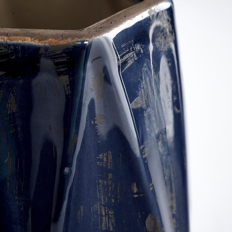 Chamos Handmade Ceramic Planter, 7.25" H x 7" W x 7" D