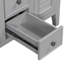 Meuble-lavabo de salle de bain, armoire autoportante à cinq tiroirs, armoire d'appoint-106668284