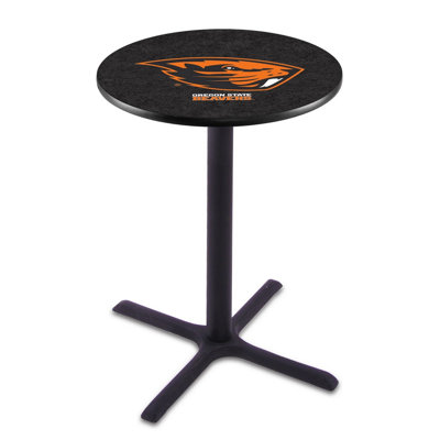 NCAA Round Metal Base Dining Table
