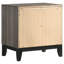 Table de chevet 2 tiroirs Grey Oak