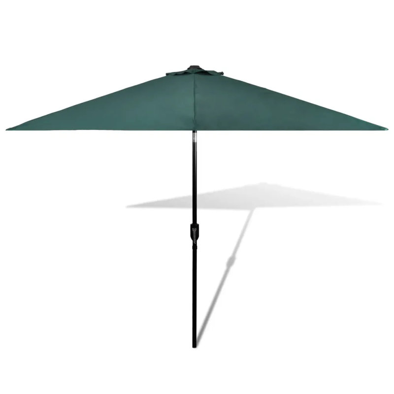Garden Parasol 3m Steel Pole, Green