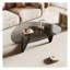 Table basse moderne en verre - Table d'appoint Mid-Century