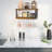 Paulownia Solid Wood Tiered Shelf with Hooks
