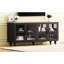 Elegant Sideboard For Dining Room, 70" Tv Accommodation, Black And Walnut, Adjustable Shelf Buffet Cabinet With Customizable Storage,