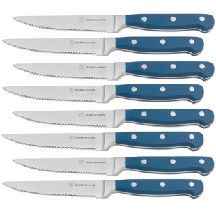 Dura Living 8 Piece Forged Stainless Steel Steak Knife Set (Set of 8)