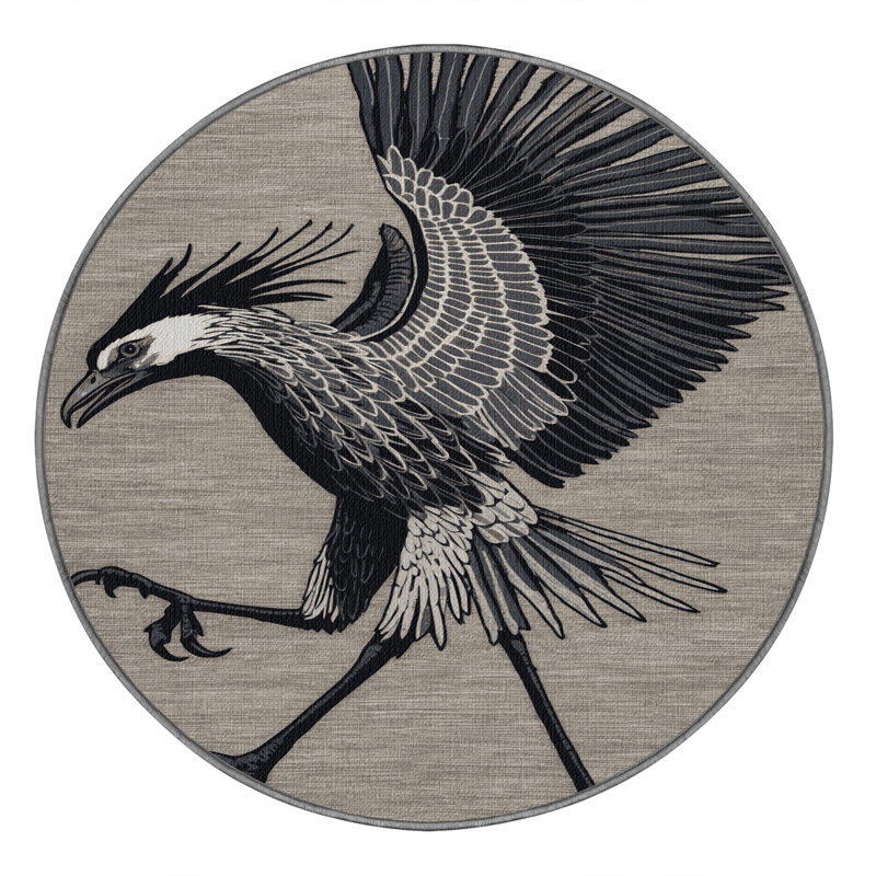  Tapis lavable secrétaire, Rond 3 pi