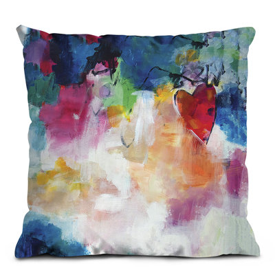 Alaia Heart Of The Matter By Amira Rahim Square Pillow Cover
