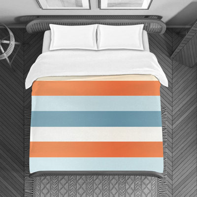 Polyester Striped Duvet Cover