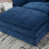 Tissu bleu