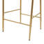 Ensemble de 2 tabourets de bar à hauteur de comptoir 28,75 pouces, tabourets en velours avec pieds dorés et repose-pieds-1838156312
