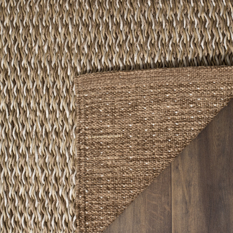 Tapis en laine touffeté à la main Haileyann, Rectangle de 5 pi x 8 pi