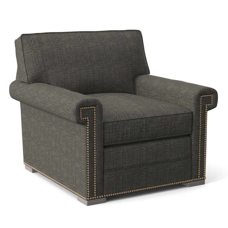 Fauteuil 36 po Davidson, Oui, Chenille nomade ardoise Crypton®, Wrenn