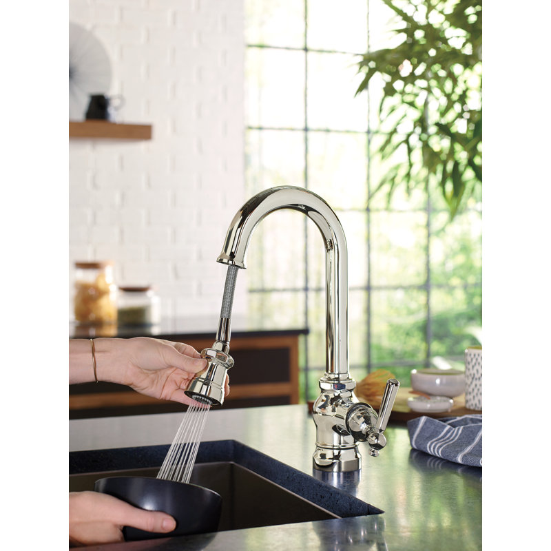 Paterson One-Handle Bar Faucet with Power Clean, Chrome